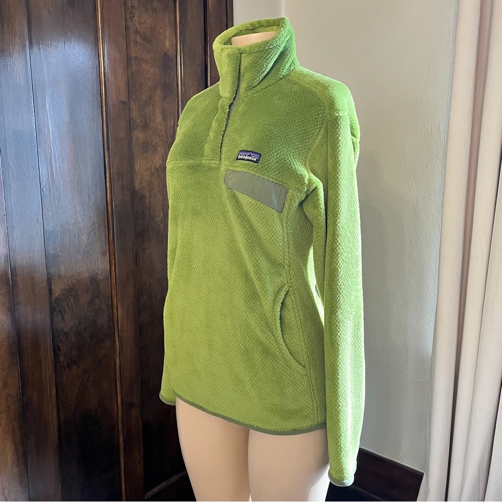Patagonia Re-Tool Snap-T Fleece Pullover Jacket Supply Green Sz Medium - Picture 2 of 7